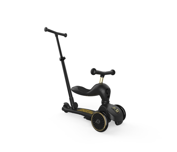 Scoot & Ride Highwaykick 1 Push and Go 2w1 Jeździk i hulajnoga Black&Gold - 1291995 - zdjęcie 3